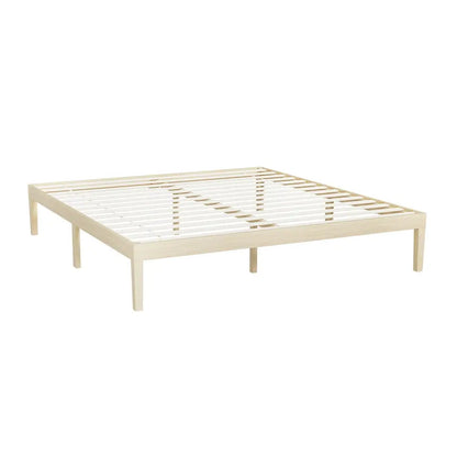 Bed Frame King Size Wooden Base Mattress Platform Timber Pine Bruno