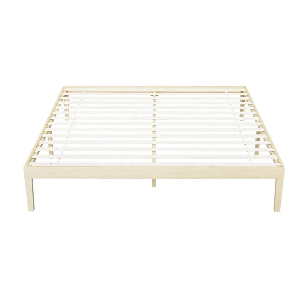Bed Frame King Size Wooden Base Mattress Platform Timber Pine Bruno