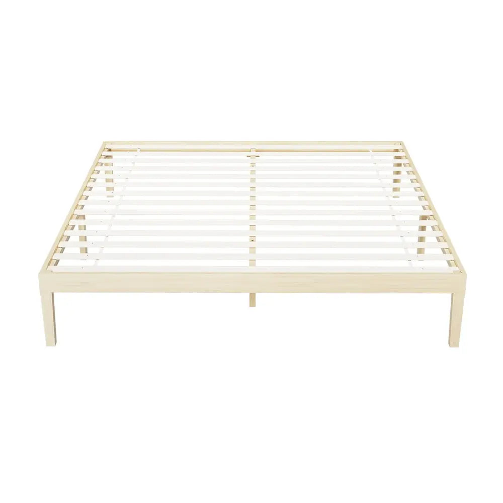 Bed Frame King Size Wooden Base Mattress Platform Timber Pine Bruno