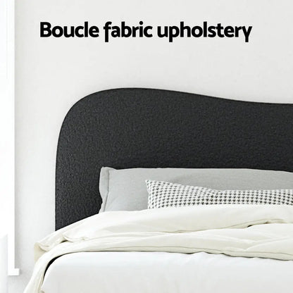 Bed Frame Queen Size Boucle Dara