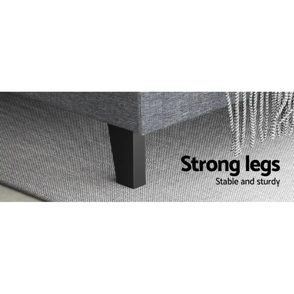 Bed Frame Queen Size Grey Vanke