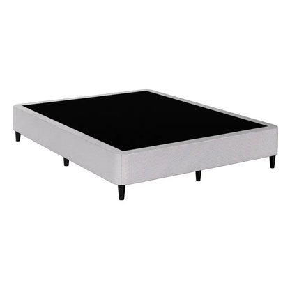 Bed Frame Queen Size Metal Grey Mason