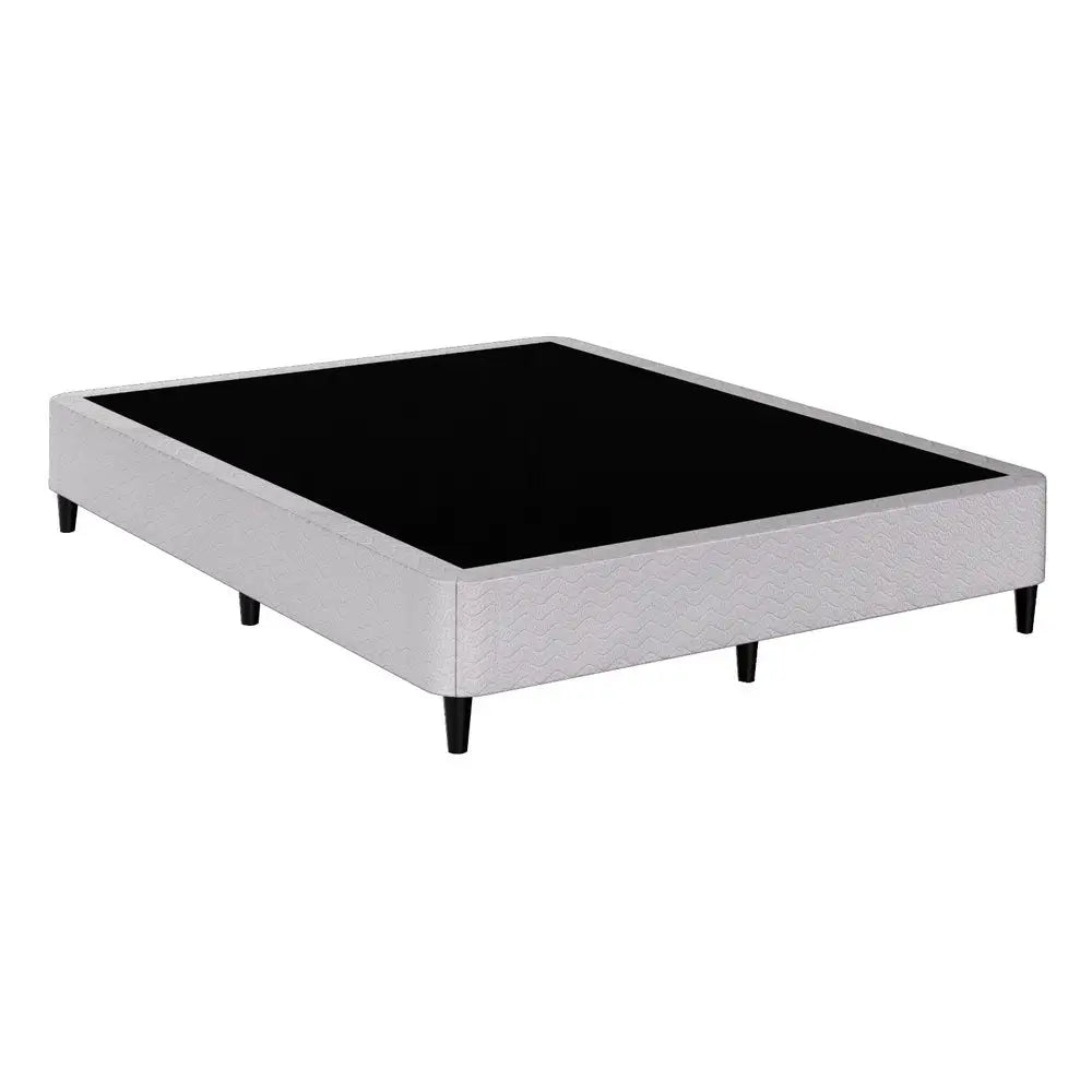 Bed Frame Queen Size Metal Grey Mason
