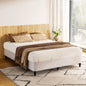 Bed Frame Queen Size Metal Grey Mason
