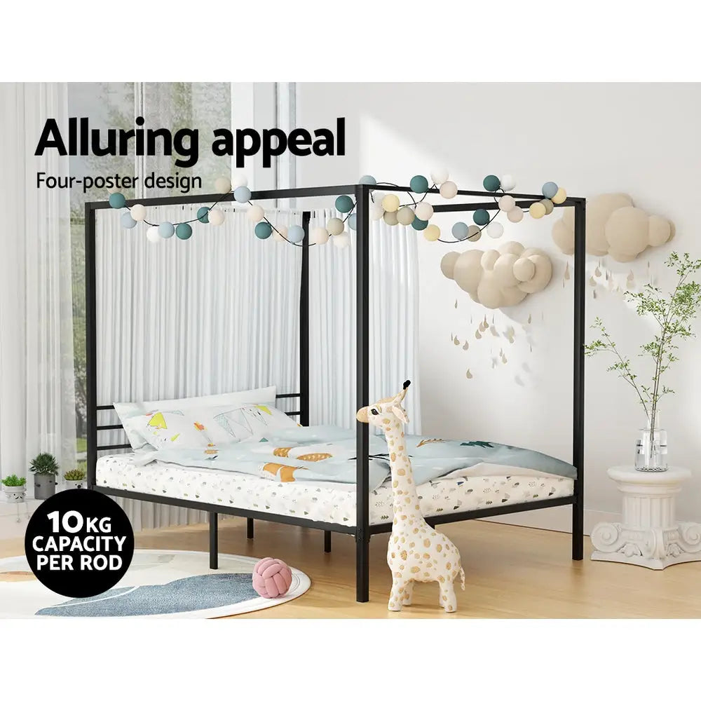 Bed Frame Queen Size Metal Pochy
