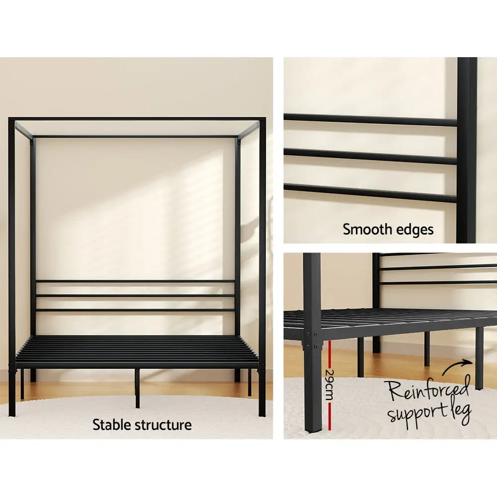 Bed Frame Queen Size Metal Pochy