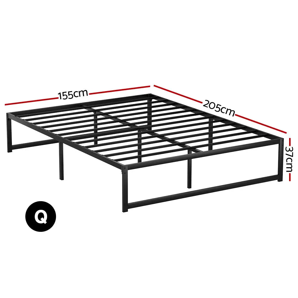 Bed Frame Queen Size Metal Tino