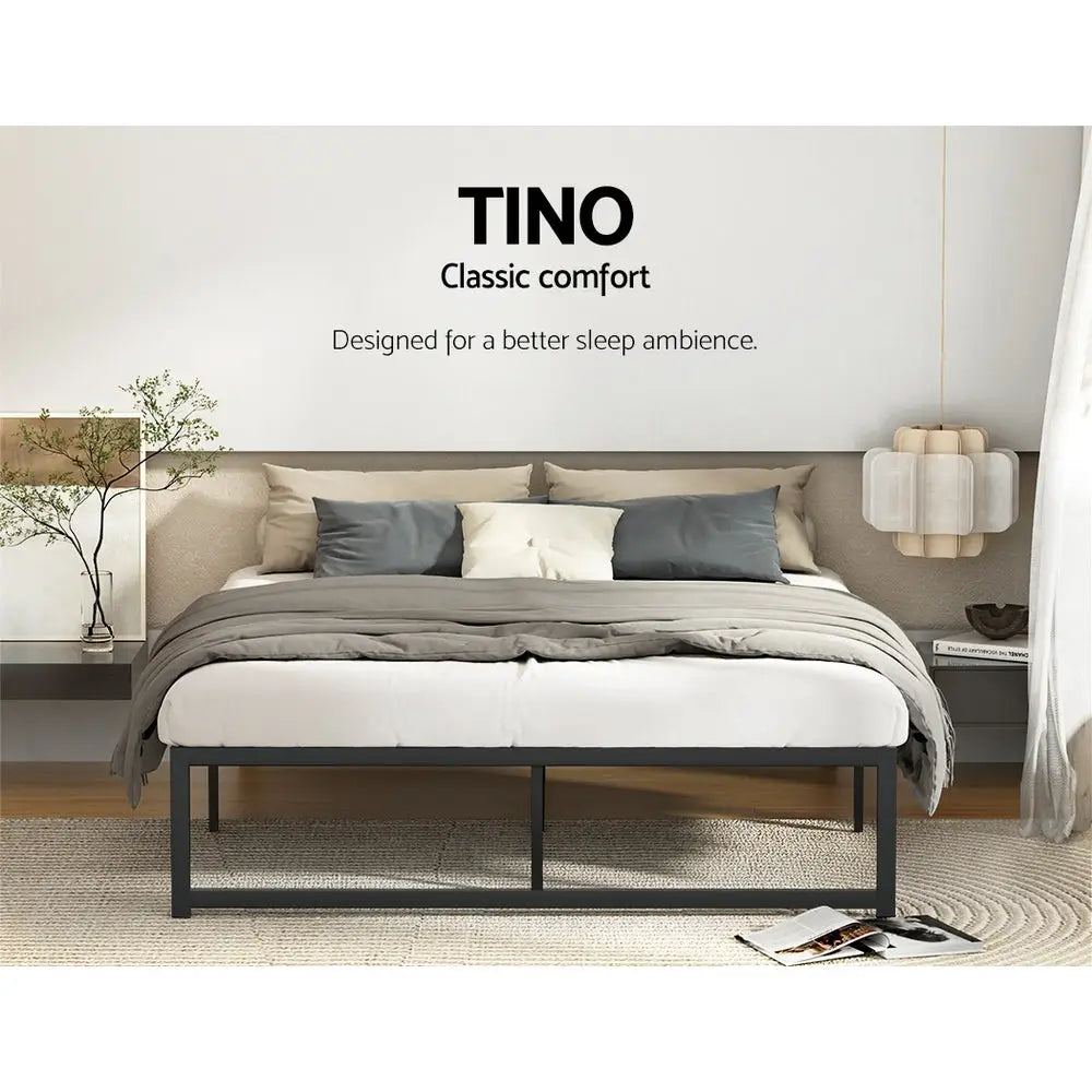 Bed Frame Queen Size Metal Tino