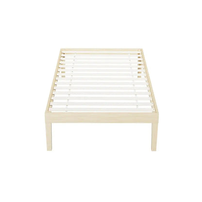 Bed Frame Single Size Wooden Base Mattress Platform Timber Pine Bruno