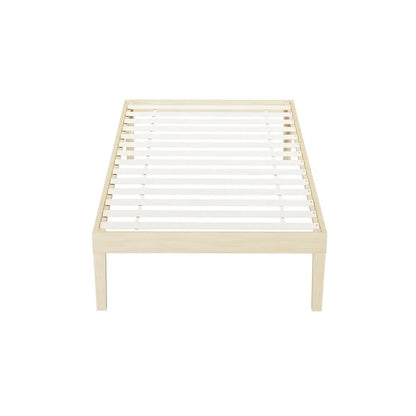 Bed Frame Single Size Wooden Base Mattress Platform Timber Pine Bruno