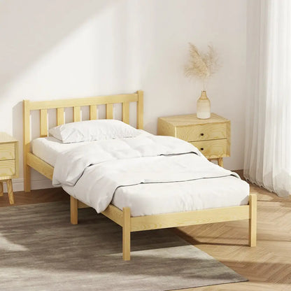 Bed Frame Single Size Wooden Oak Sofie