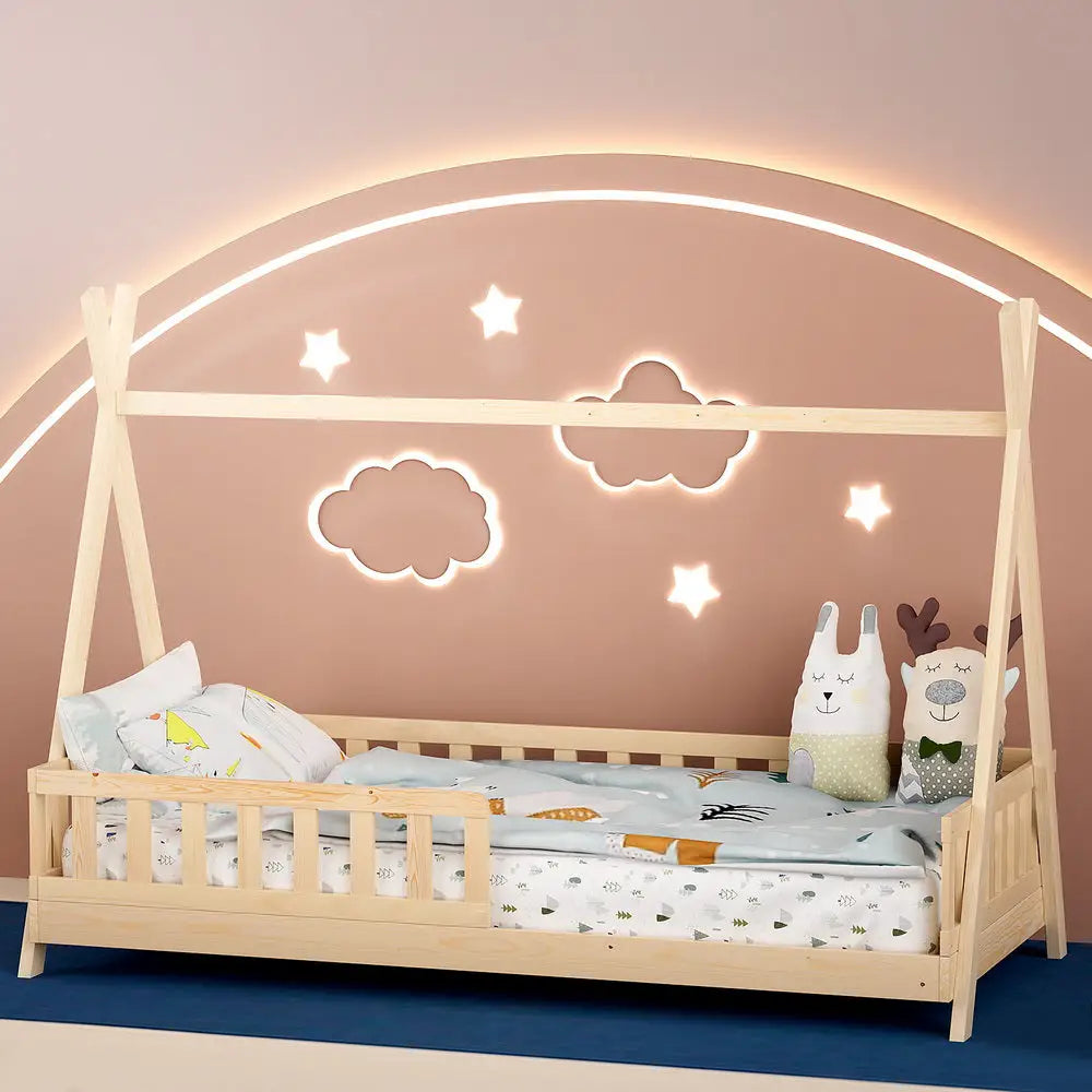Bed Frame Wooden Kids House Frames Oak Puah