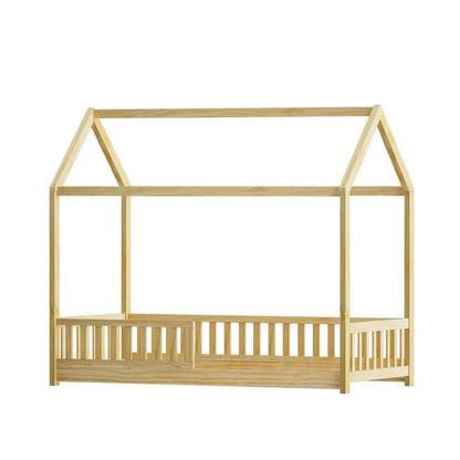 Bed Frame Wooden Kids House Oak Rock