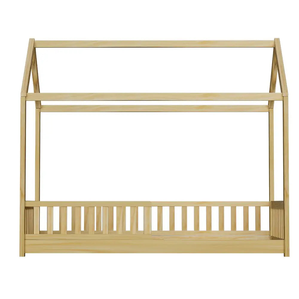 Bed Frame Wooden Kids House Oak Rock