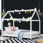 Bed Frame Wooden Kids House White Casa