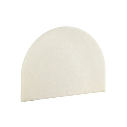 Bed Head Headboard Frame Double Boucle - Grei White