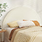 Bed Head Headboard Frame Queen Boucle - Grei White