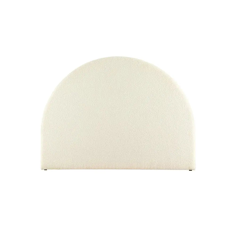 Bed Head Headboard Frame Queen Boucle - Grei White