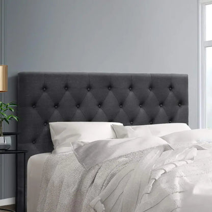 Bed Head Headboard Queen Size Fabric - Cappi Charcoal