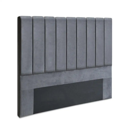 Bed Head Headboard Queen Velvet - Vela Grey