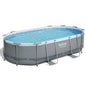 Bestway 488x305x107cm Swimming Pool Steel Frame Set W/ Pump Filter Ladder Cover