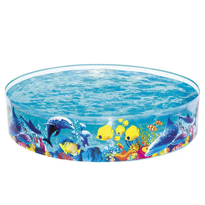 Bestway Kids Pool 183x38cm Round Above Ground Rigid Swimming Pools Undersea 946l