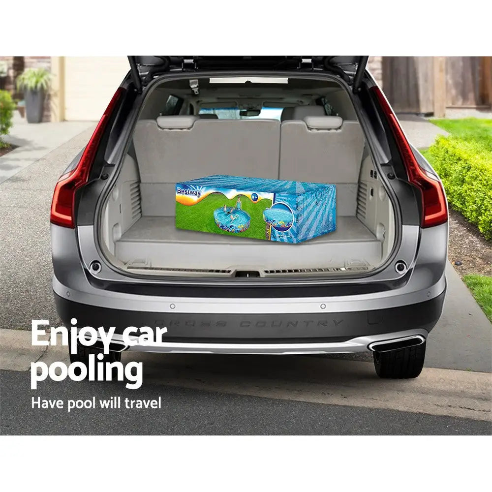 Bestway Kids Pool 244x46cm Round Above Ground Rigid Swimming Pools Undersea 2074l