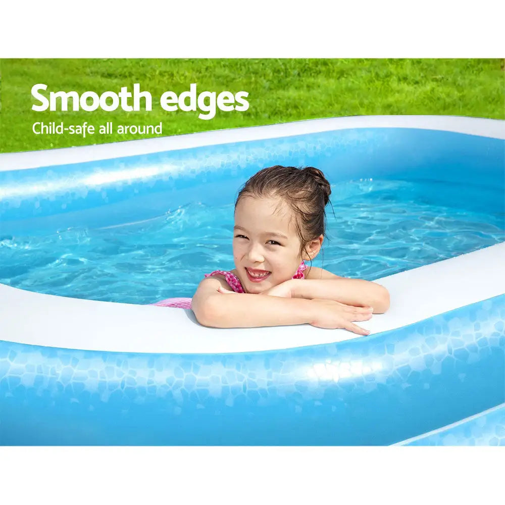 Bestway Kids Pool 262x175x51cm Inflatable Above Ground Swimming Pools 778l