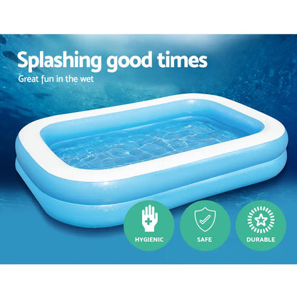 Bestway Kids Pool 262x175x51cm Inflatable Above Ground Swimming Pools 778l