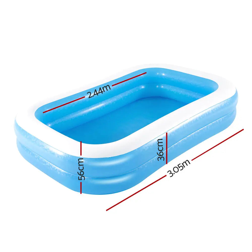 Bestway Kids Pool 262x175x51cm Inflatable Above Ground Swimming Pools 778l