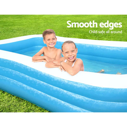 Bestway Kids Pool 305x183x56cm Inflatable Above Ground Swimming Pools 1161l
