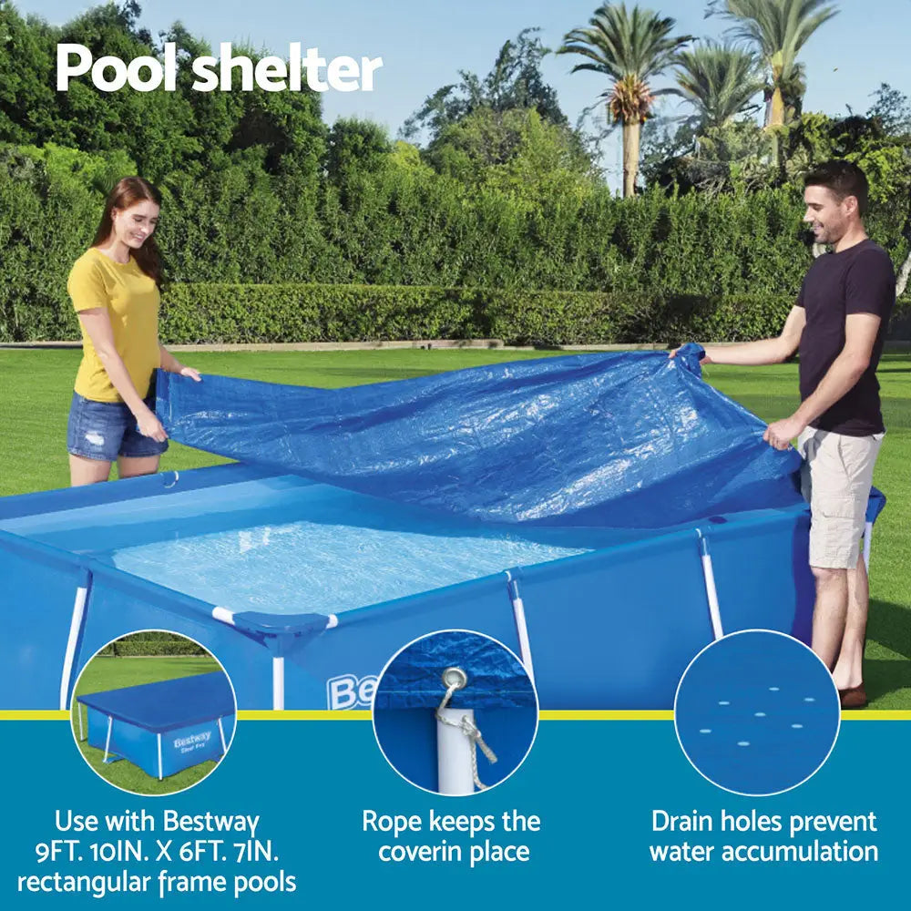 Bestway Pool Cover 58106 Fits 3x2.01m Above Ground Swimming Pe Blanket