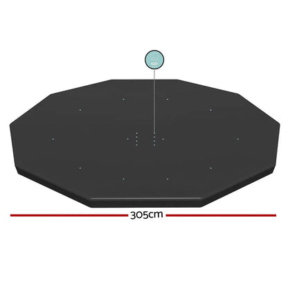 Bestway Pool Cover Fits 3.05m Round Above Ground Swimming Pvc Blanket