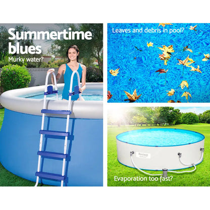 Bestway Pool Cover Fits 3.66m/12ft Round Swimming Pvc Blanket 3.7m