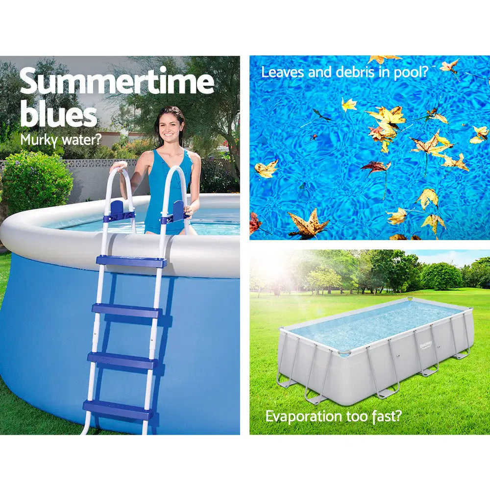 Bestway Pool Cover Fits 4.12x2.01m Above Ground Swimming Pvc Blanket