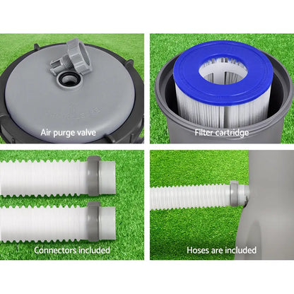 Bestway Pool Pump Cartridge Filter 800gph 3028l/h Flowclear Filters Cleaner