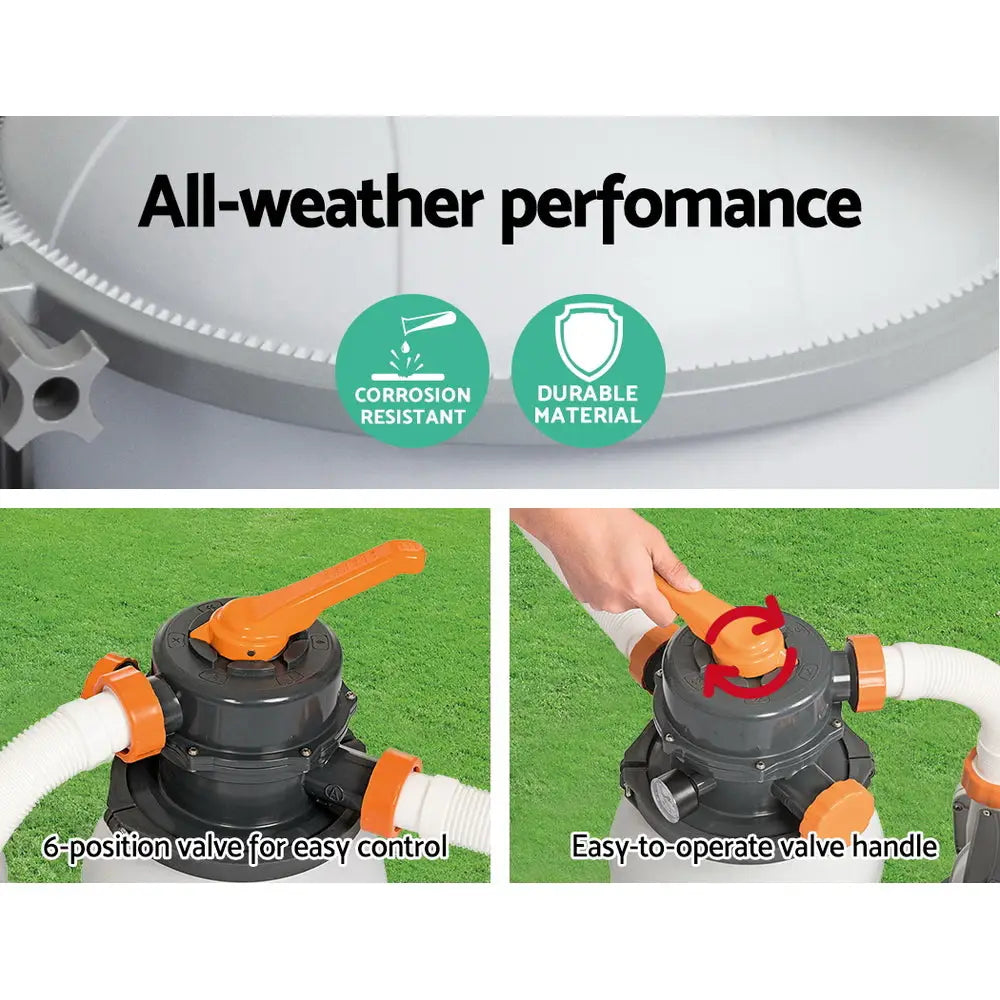 Bestway Pool Pump Sand Filter 1500gph 5678l/h Pools Flowclear™ Filters