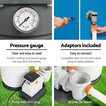 Bestway Pool Pump Sand Filter 1500gph 5678l/h Pools Flowclear™ Filters