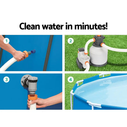Bestway Pool Pump Sand Filter 2200gph 8327l/h Pools Flowclear Filters