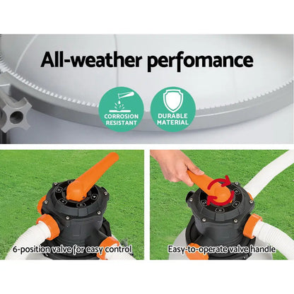 Bestway Pool Pump Sand Filter 2200gph 8327l/h Pools Flowclear Filters