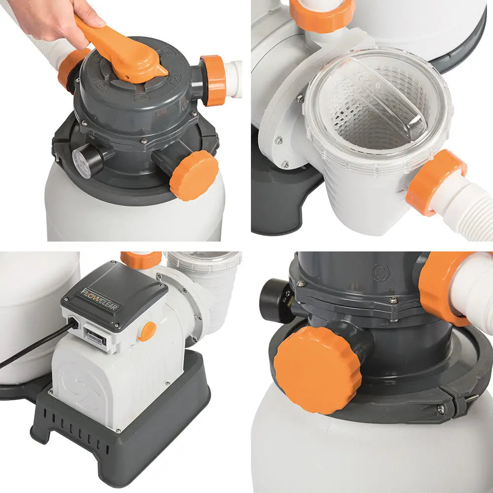 Bestway Pool Pump Sand Filter 2200gph 8327l/h Pools Flowclear Filters