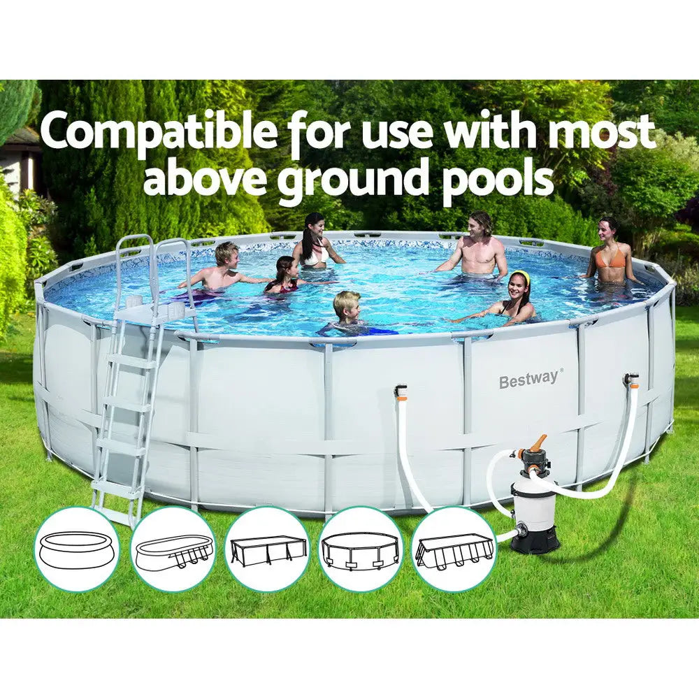 Bestway Pool Pump Sand Filter 800gph 3028l/h Pools Flowclear Filters