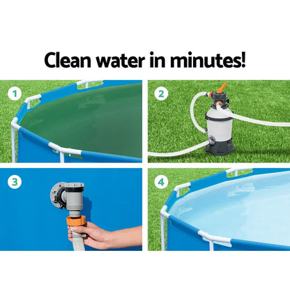Bestway Pool Pump Sand Filter 800gph 3028l/h Pools Flowclear Filters