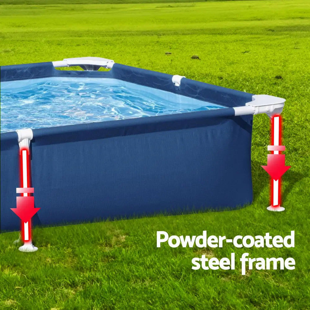 Bestway Swimming Pool 221x150x43cm Steel Frame Above Ground Pools 1200l