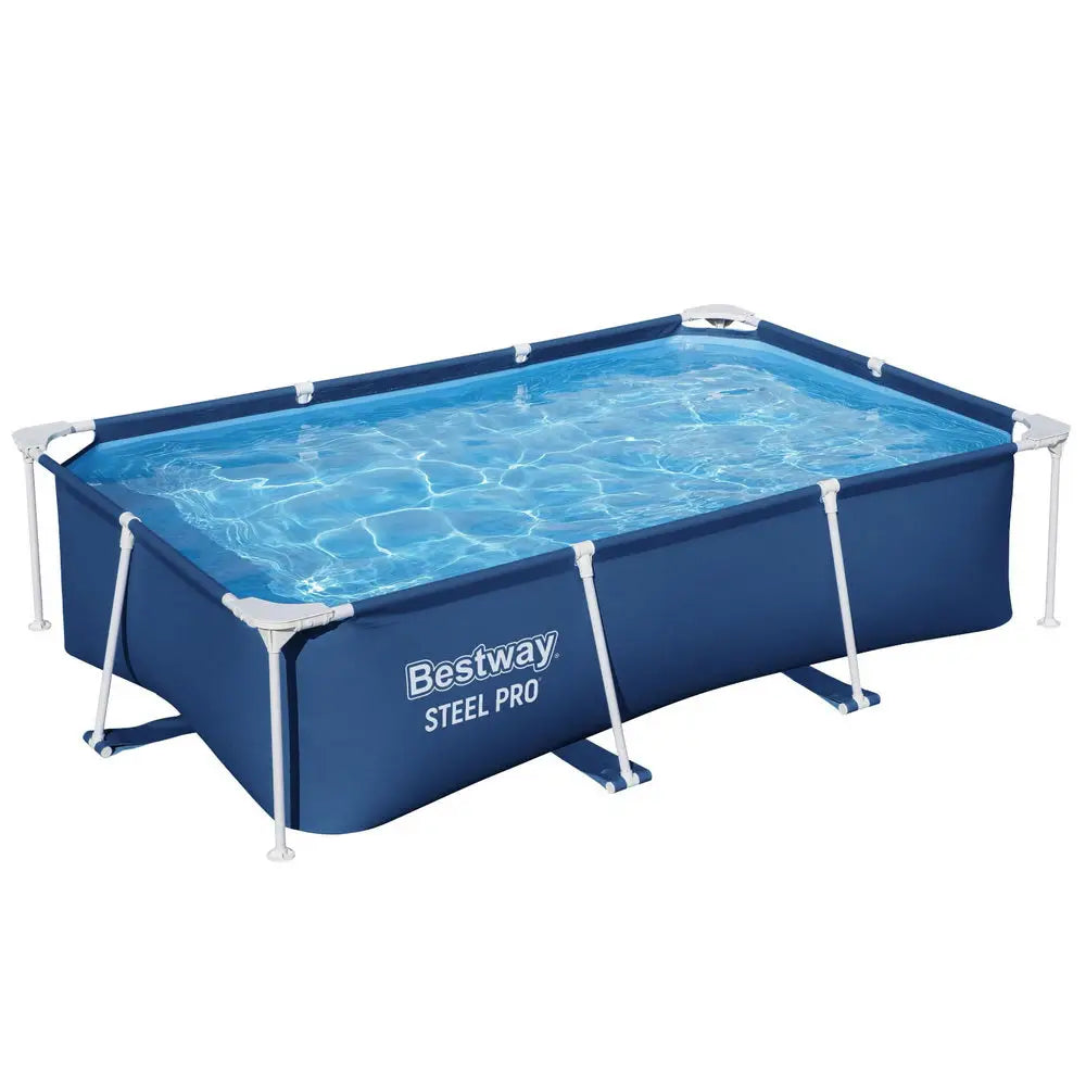 Bestway Swimming Pool 259x170x61cm Steel Frame Above Ground Pools 2300l