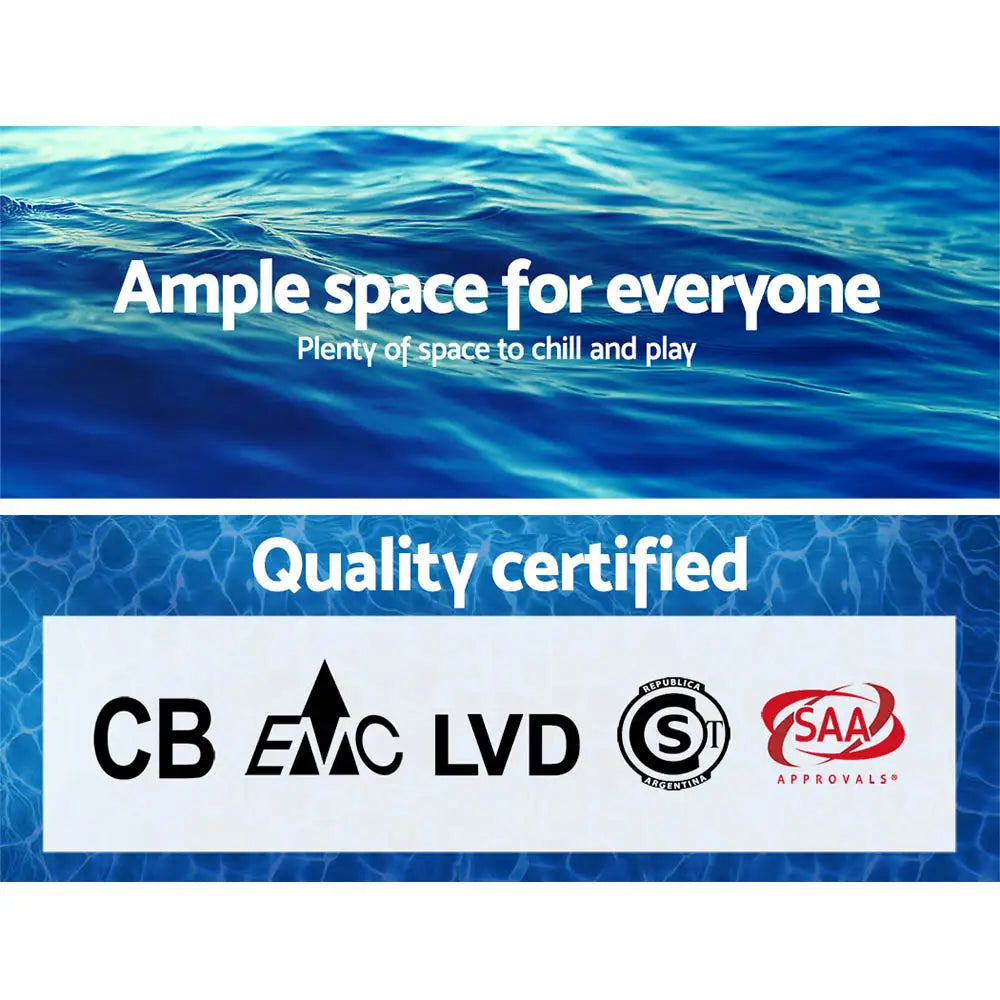 Bestway Swimming Pool 366x76cm Steel Frame Round Above Ground Pools W/ Filter Pump 6473l