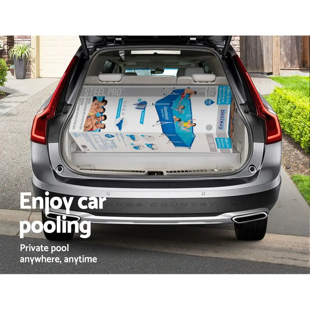 Bestway Swimming Pool 400x211x81cm Steel Frame Above Ground Pools 5700l