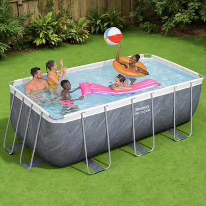 Bestway Swimming Pool 412x201x122cm Steel Frame Set W/pump Ladder