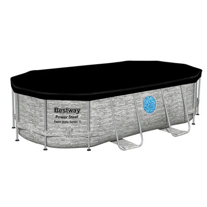 Bestway Swimming Pool 427x250x100cm Steel Frame Above Ground Pools Filter Pump Ladder 7250l