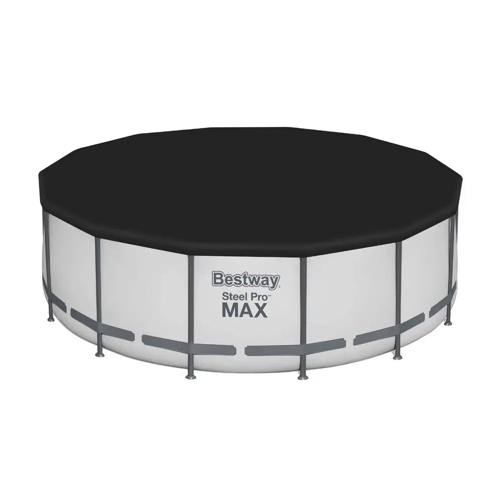 Bestway Swimming Pool 427x427x122cm Steel Frame Above Ground Pools Round Filter Pump Ladder